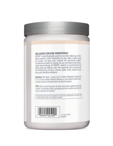 Isopure Unflavored Creatine Monohydrate Powder 500g (Packaging May Vary) - Image 5