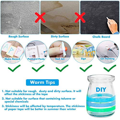 cridoz 15 Rolls 1/8 Whiteboard Thin Tape Pinstripe Art Tape Dry Erase Board Grid Tape Lines Pinstriping Electrical Marking Tape, Assorted Colors - Image 4