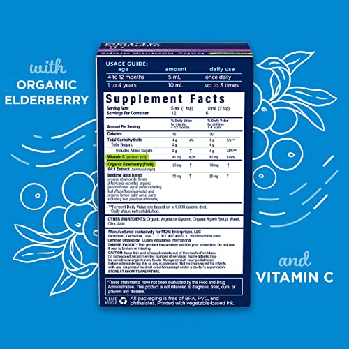 Mommy's Bliss Organic Baby Bedtime Drops + Overnight Immunity Support*, Promotes Restful Night, Melatonin Free, Age 4 Month+, 2 Fl Oz - Image 5