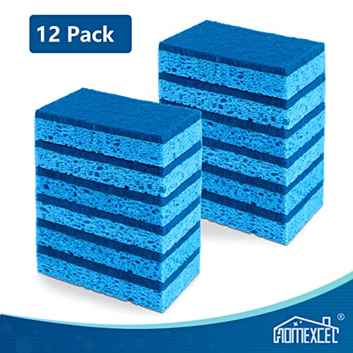 Non-Scratch Scrub Sponges Kitchen 12pcs,Safe on Non-Stick Cookware,Dual Sided Cleaning Sponges for Kitchen,Household,Bathroom and More - Image 4