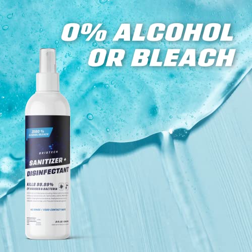BRIOTECH Sanitizer + Disinfectant, Kills 99.99% of Viruses & Bacteria, HOCl Hypochlorous Spray, 0% Bleach, 0% Alcohol, Food Contact Safe, Eliminate Non-Living Allergens & Remove Pet Odor - Image 3