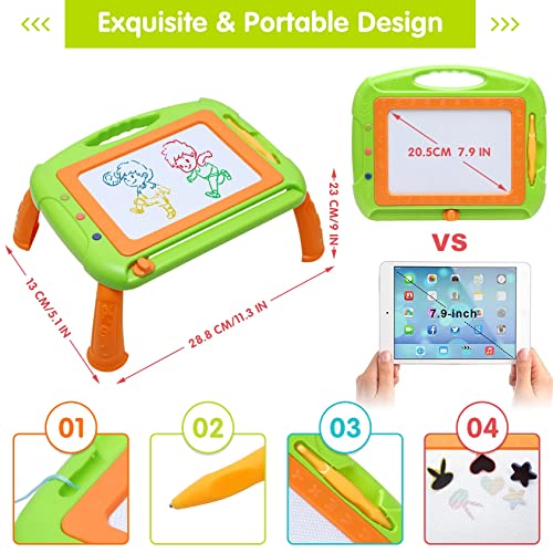 Toddler Girl Boy Toys,Magnetic Drawing Board Toddler Toys for 1-2 Year Old Girls Boy,Erasable Doodle Board Kids Easter Toy for 1 2 3 Year Old,Valentines Day Gifts for Kids Girls Boy Toddlers Birthday - Image 6