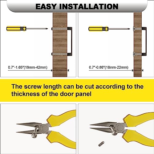 Cobbe 10 Pack Matte Black 5 Inch(128mm) Hole Centers Kitchen Cabinet Handles, Cabinet Pulls Kitchen Cabinet Hardware for Cupboard Drawer Handles Dresser Pulls - Image 5